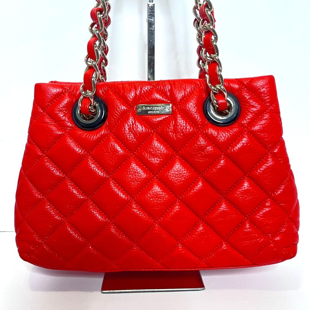 Kate Spade New York Gold Coast Small Maryanne Shoulder Bag Handbag Red